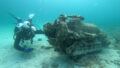 Двигатель истребителя времен Второй мировой войны. Фото Международного центра подводной археологии в Задаре