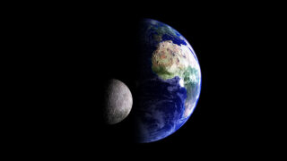 Земля и Луна. Фото Kevin Gill