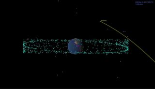 Траектория астероида Апофис. Фото NASA/JPL-Caltech
