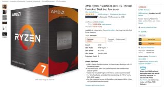Восьмиядерный процессор AMD Ryzen 7 5800X