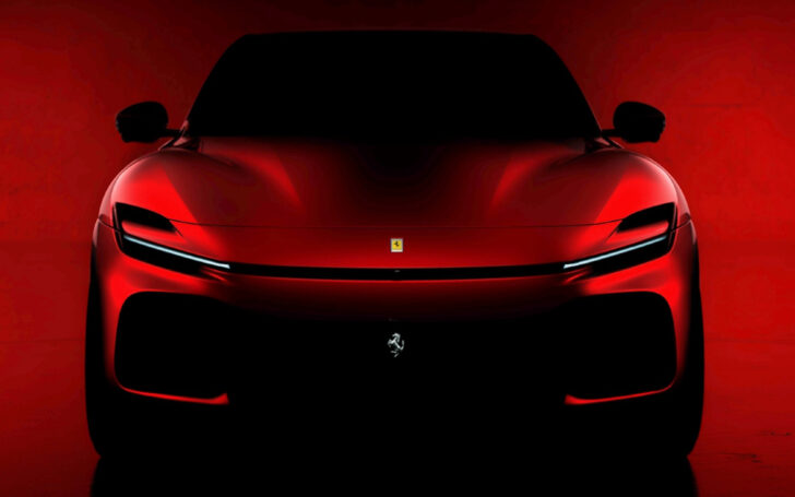Компания Ferrari представила официальное изображение своего первого кроссовера Purosangue